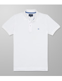 Outlet Polo Κοντό Μανίκι Slim Fit Λευκό| Oxford Company eShop