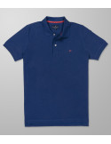 Outlet Polo Κοντό Μανίκι Slim Fit Μπλε Indigo| Oxford Company eShop