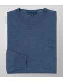 Knit Regular Fit Plain Blue Indigo| Oxford Company eShop