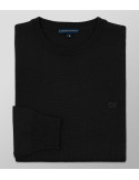 Knit Regular Fit Plain Black| Oxford Company eShop