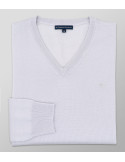 Knit Regular Fit Plain White| Oxford Company eShop