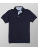 Outlet Polo Κοντό Μανίκι Regular Fit Μπλε Σκούρο | Oxford Company eShop