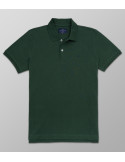 Outlet Polo Κοντό Μανίκι Regular Fit Πράσινο Σκούρο| Oxford Company eShop