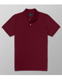 Outlet Polo Κοντό Μανίκι Regular Fit Μπορντό | Oxford Company eShop