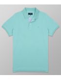 Outlet Polo Short Sleeve  Regular Fit Turquoise| Oxford Company eShop