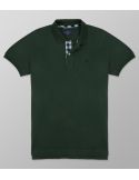 Polo Κοντό Μανίκι Regular Fit Πράσινο Σκούρο| Oxford Company eShop