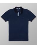 Polo Κοντό Μανίκι Regular Fit Μπλε Σκούρο| Oxford Company eShop