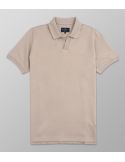 Polo Short Sleeve Regular Fit Plain Beige|Oxford Company eShop