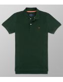 Polo Κοντό Μανίκι Slim Fit Πράσινο Σκούρο| Oxford Company eShop