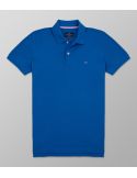 Polo Κοντό Μανίκι Slim Fit Μπλε Ρουαγιάλ| Oxford Company eShop
