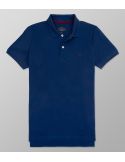 Polo Κοντό Μανίκι Slim Fit Μπλε Indigo| Oxford Company eShop