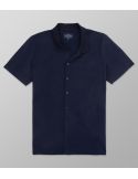 Overshirt Short Sleeve Regular Fit Plain Dark Blue| Oxford Company eShop