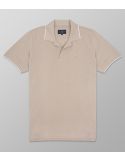 Outlet Polo Κοντό Μανίκι Regular Fit Μπεζ| Oxford Company eShop