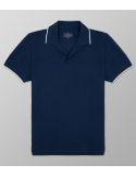 Outlet Polo Κοντό Μανίκι Regular Fit Μπλε| Oxford Company eShop